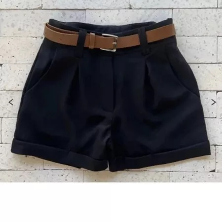 Short feminino alfaiataria